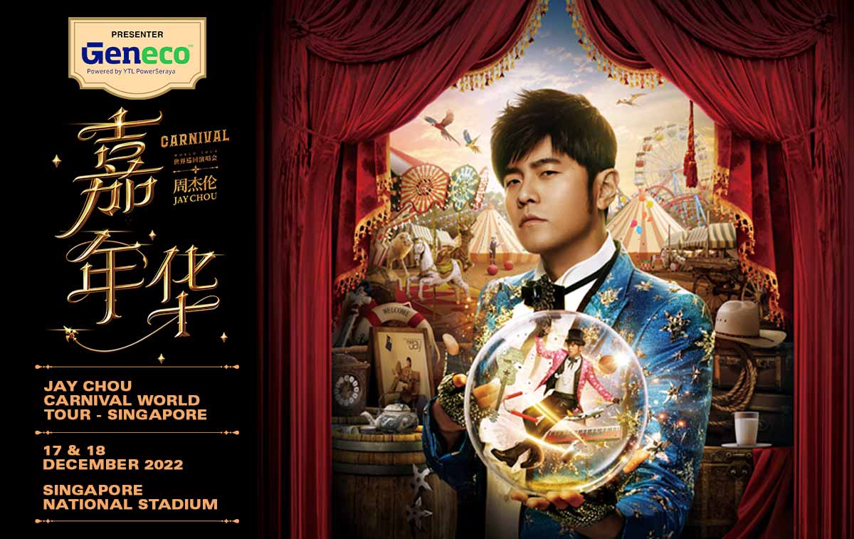 Jay Chou's Carnival World Tour returns to National Stadium on Dec 17